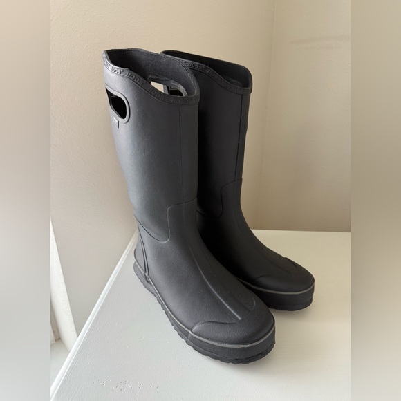 Bogs | Mens SZ 10 | Classic Black Tall Rubber Rain Boots | 525540 - Picture 2 of 12